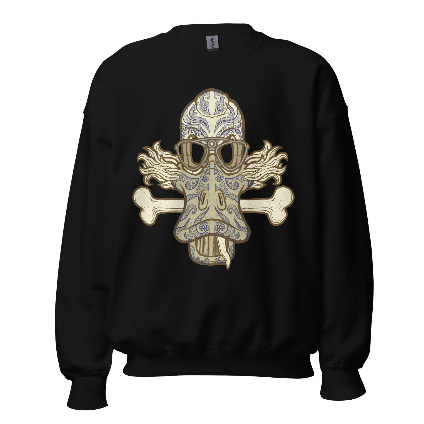 No 001 Wierd Duck Skull collection sweatshirt