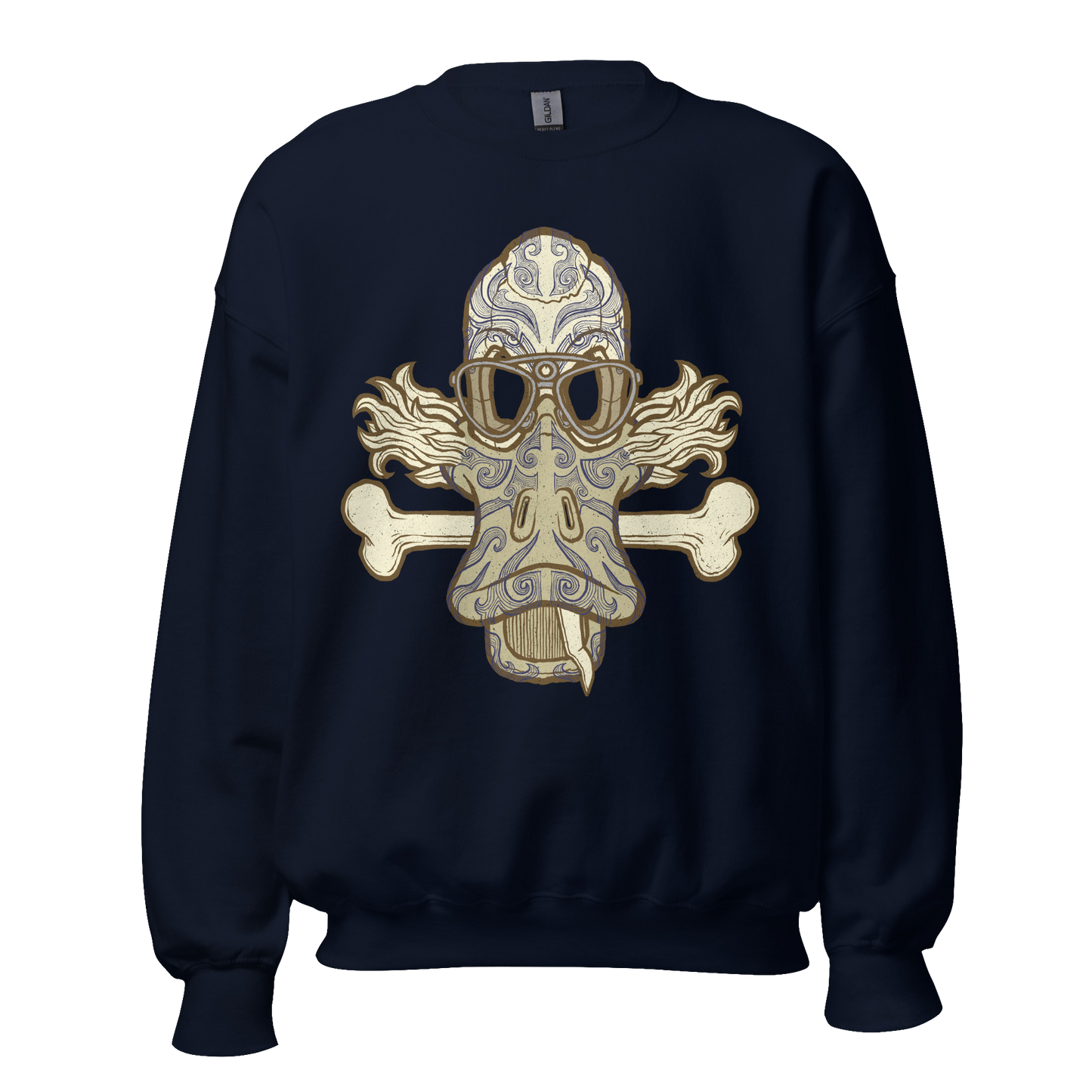 No 001 Wierd Duck Skull collection sweatshirt