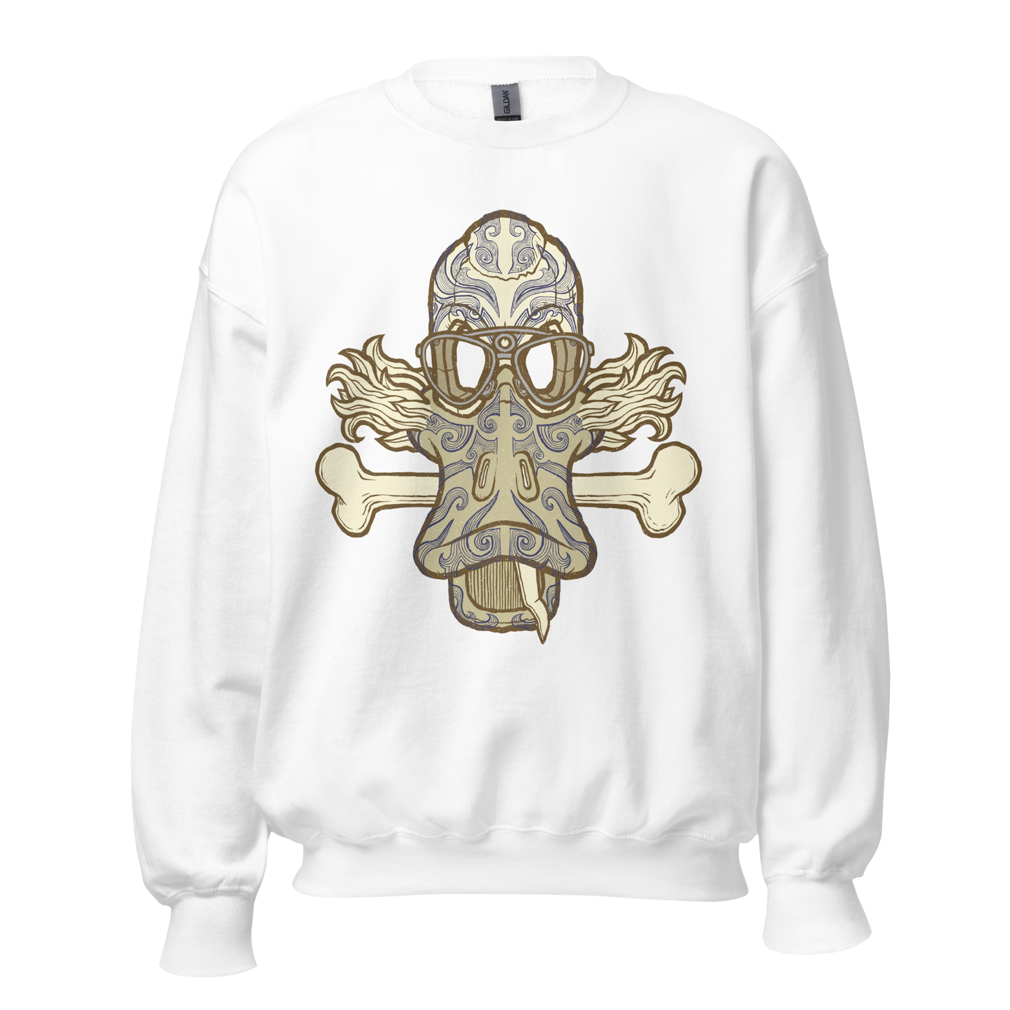 No 001 Wierd Duck Skull collection sweatshirt