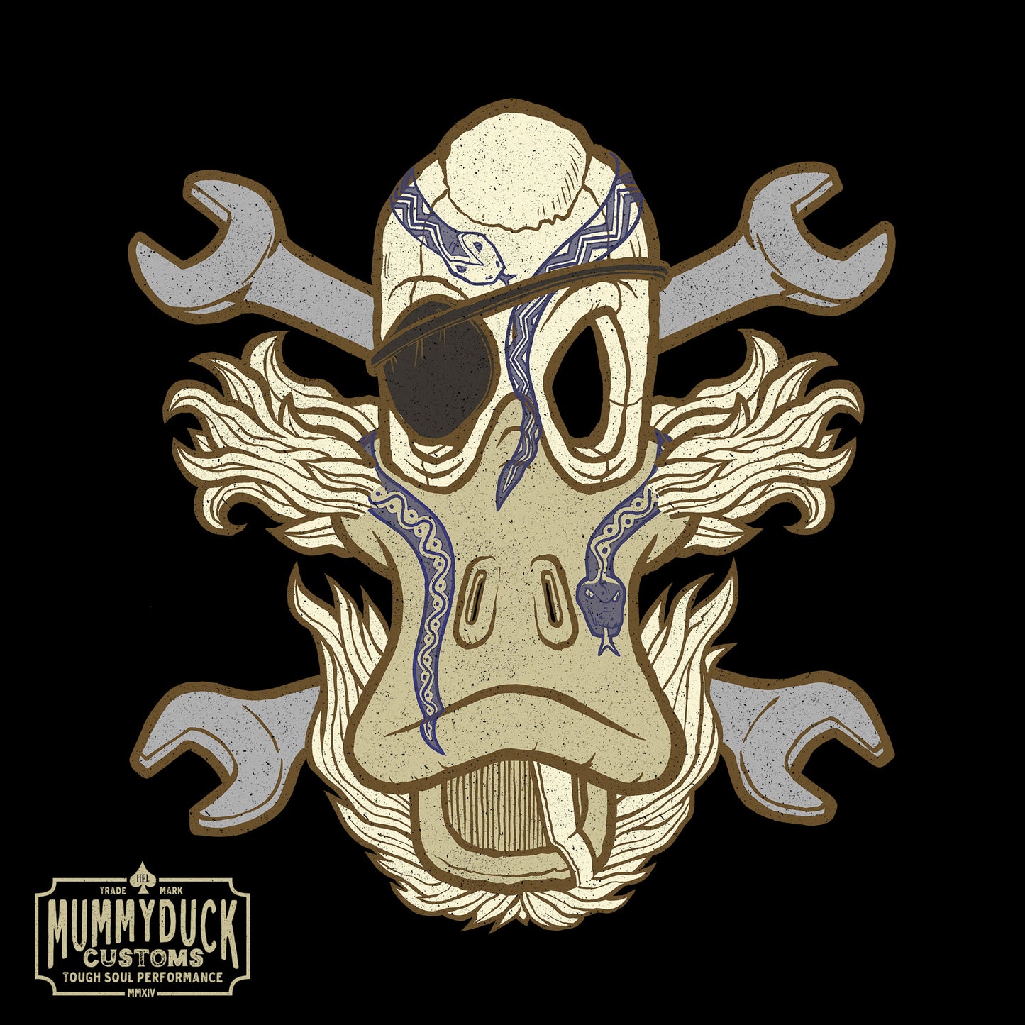 No 003 Wierd Duck Skull collection t-shirt