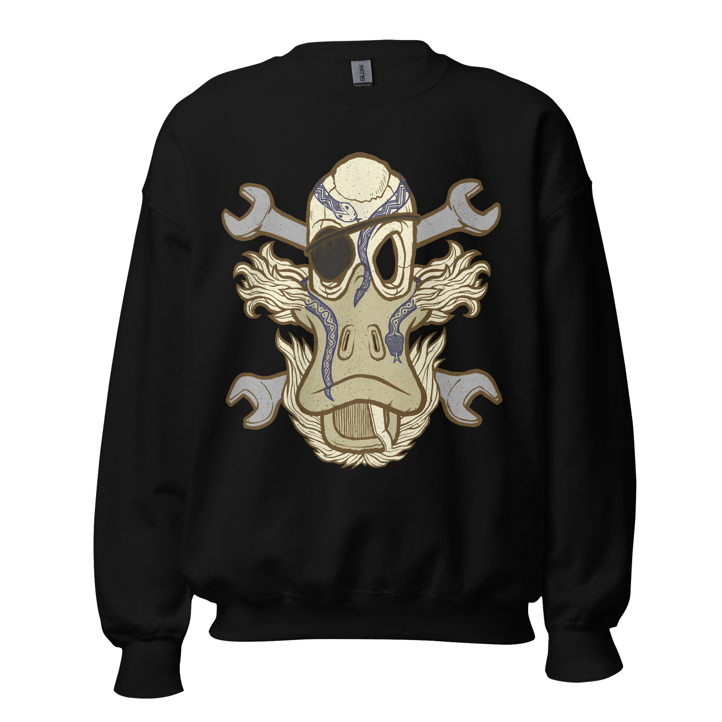 No 003 Wierd Duck Skull collection sweatshirt
