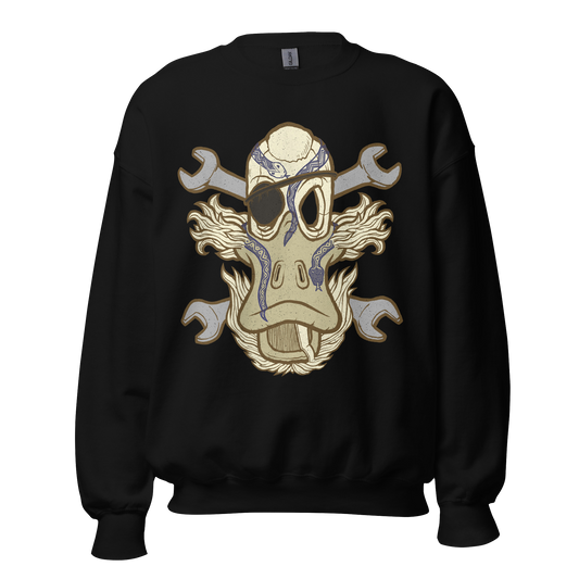 No 003 Wierd Duck Skull collection sweatshirt