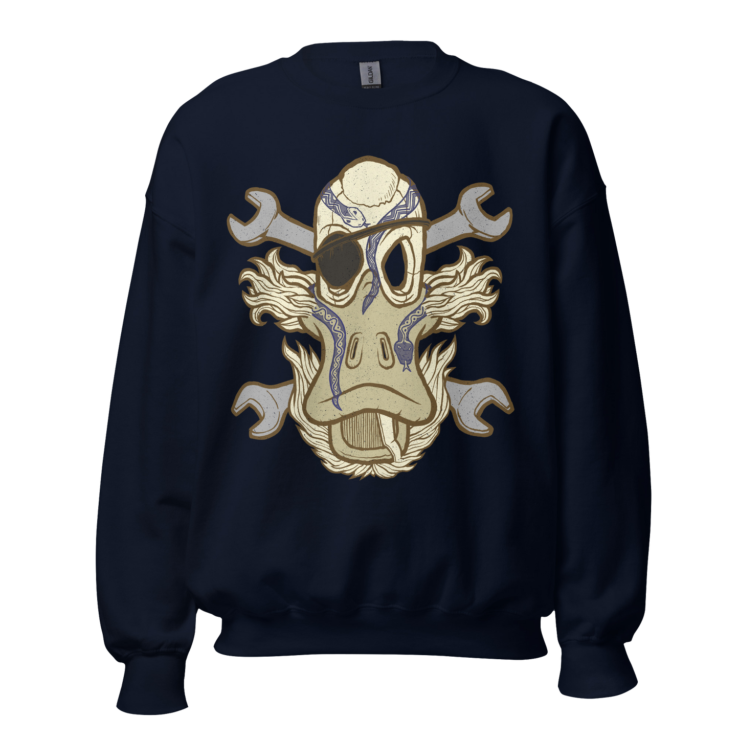 No 003 Wierd Duck Skull collection sweatshirt