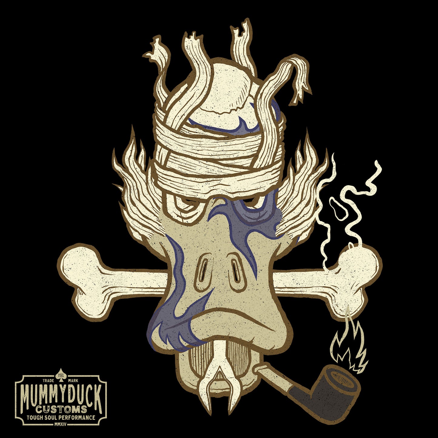 No 004 Wierd Duck Skull collection t-shirt