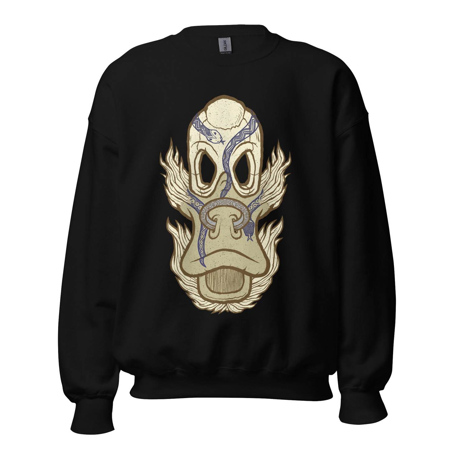 No 005 Wierd Duck Skull collection sweatshirt
