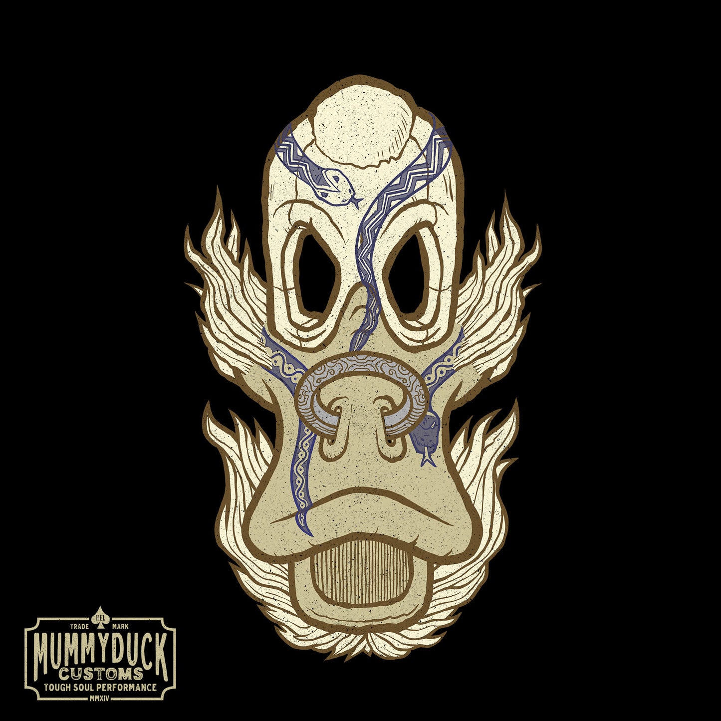 No 005 Wierd Duck Skull collection t-shirt