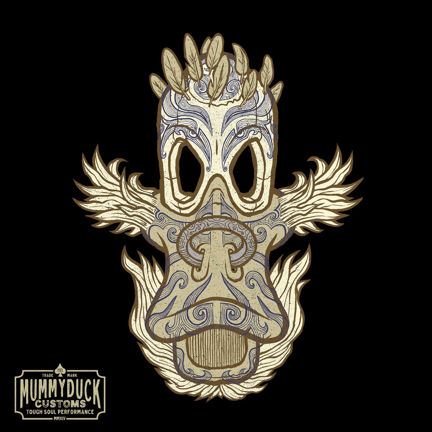 No 009 Wierd Duck Skull collection t-shirt