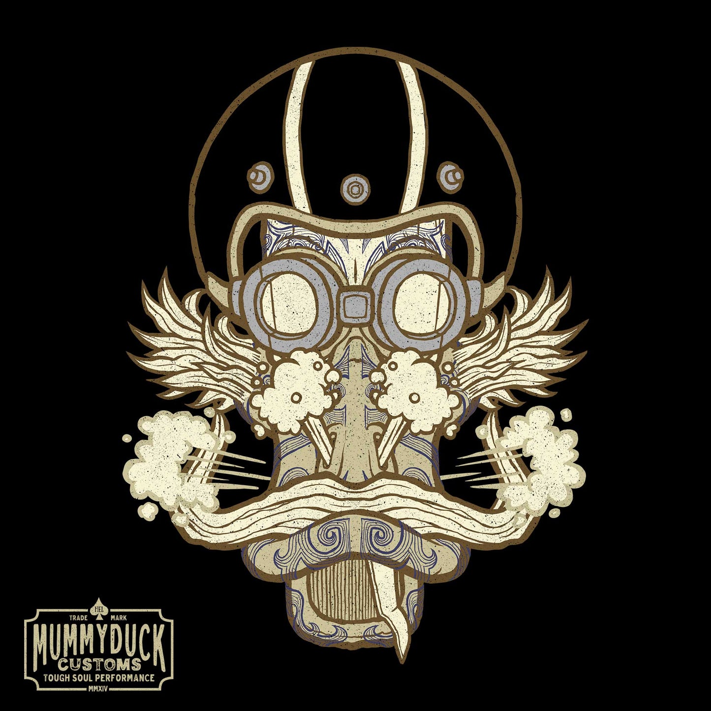 No 011 Wierd Duck Skull collection t-shirt