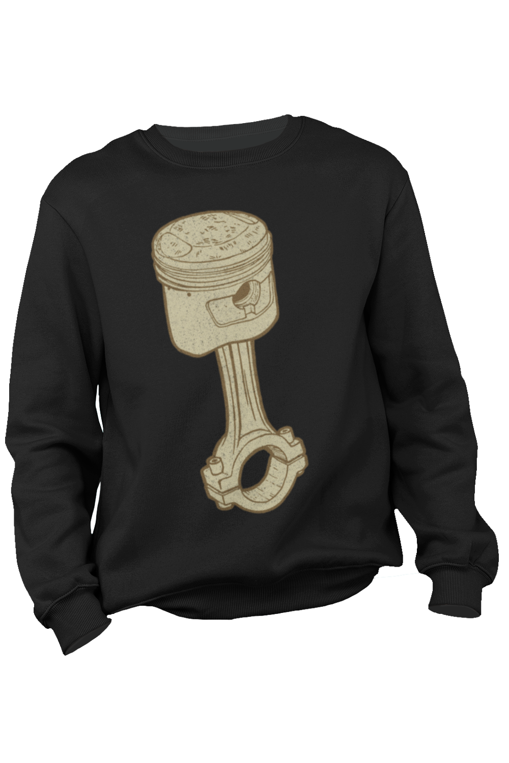 A sturdy and warm Mummyduck Customs Piston Motorcycle Sweatshirt