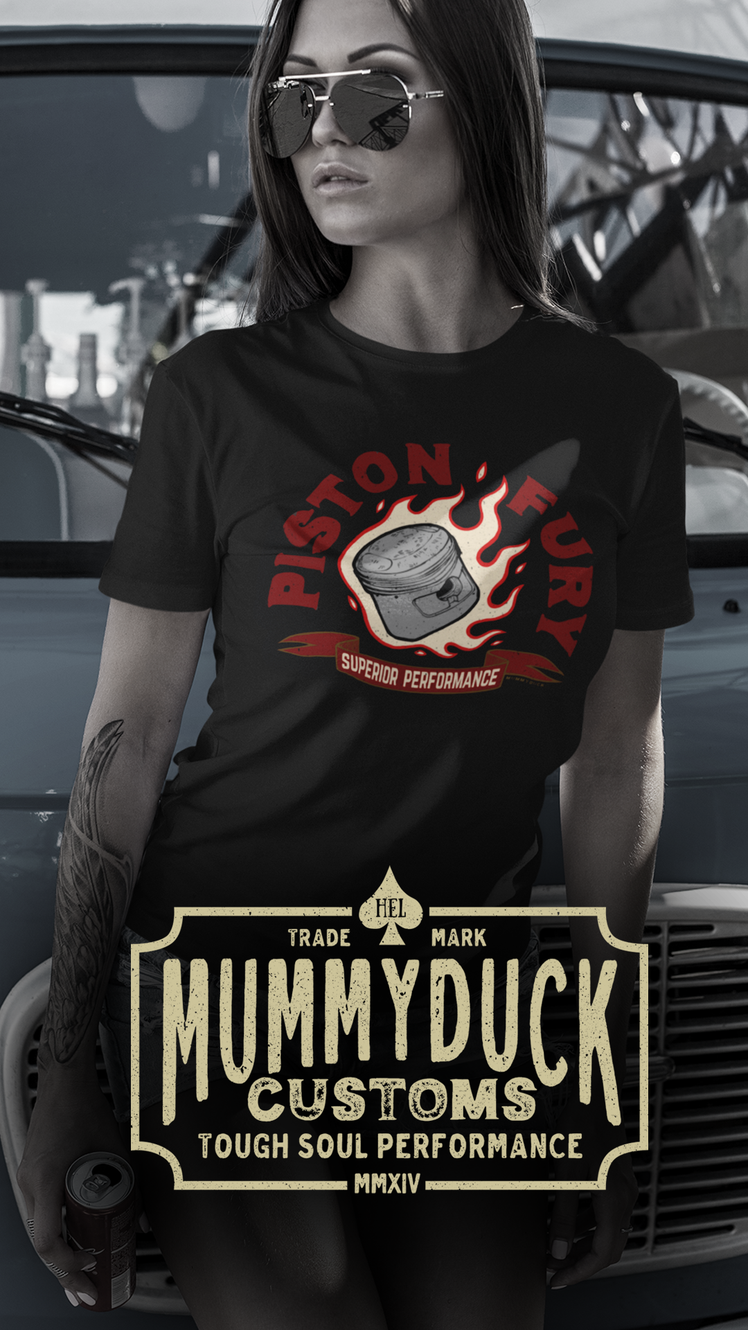 Piston Fury Motorcycle T-Shirt