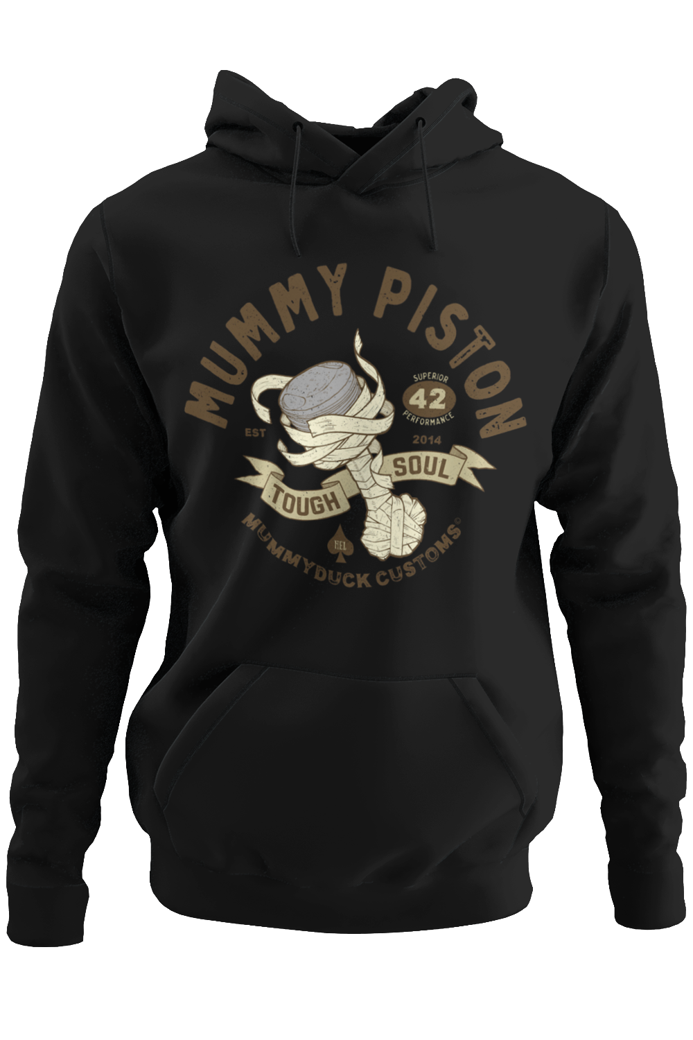 black Piston Motorcycle Hoodie