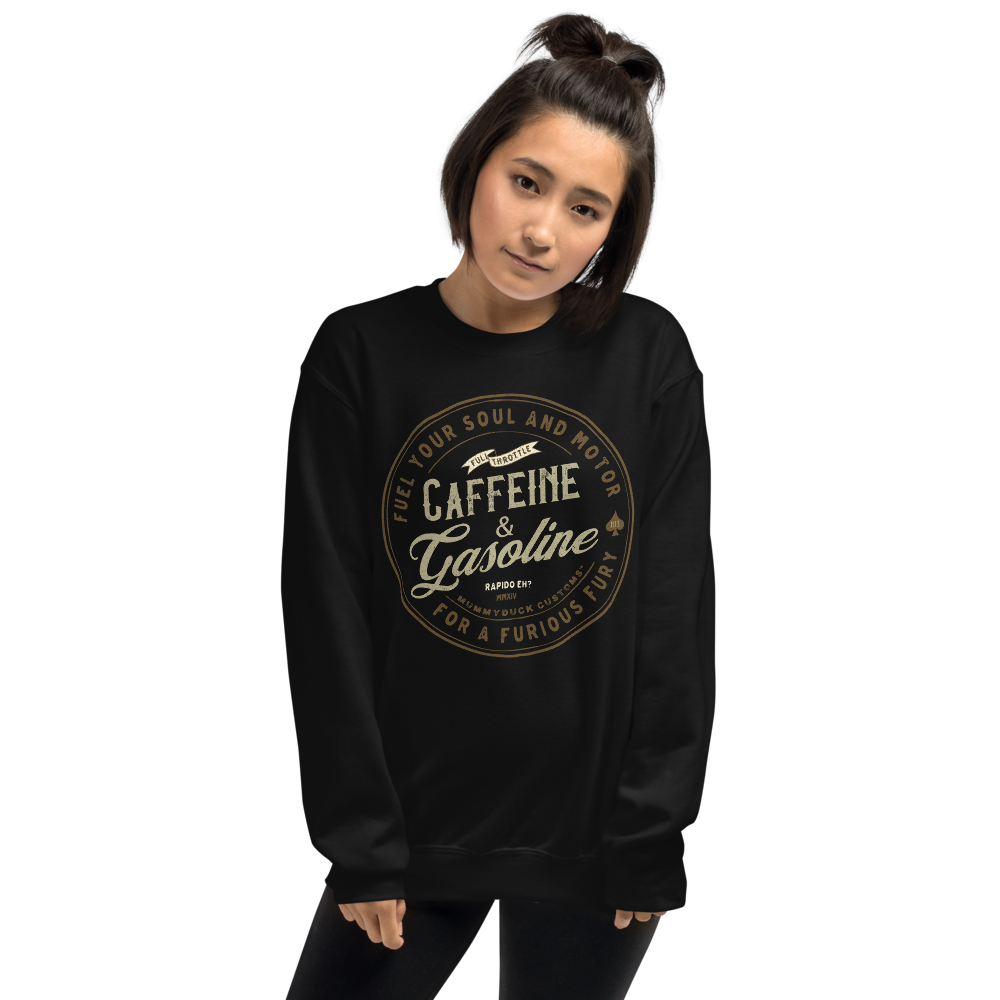 Caffeine & Gasoline Unisex Motorcycle Sweatshirt