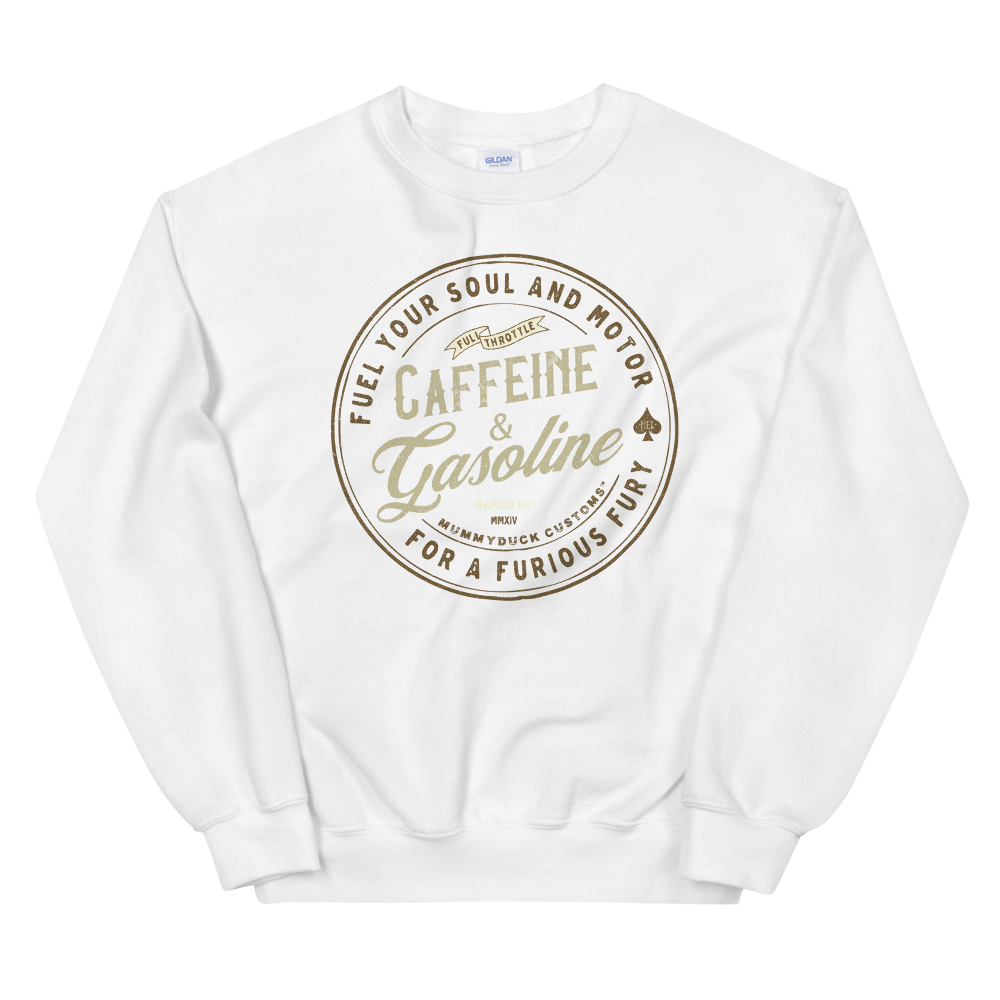 Caffeine & Gasoline Unisex Motorcycle Sweatshirt