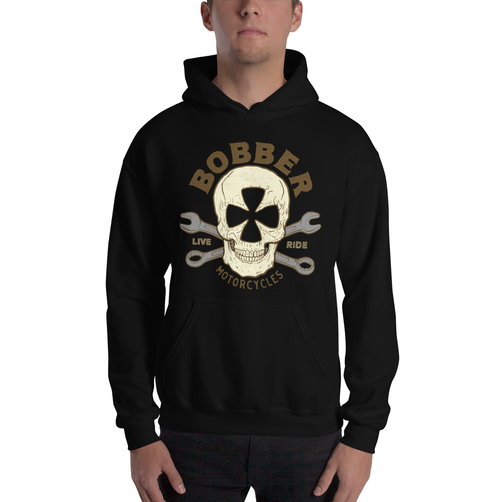 Bobber Maltese Skull Unisex Motorcycle Hoodie