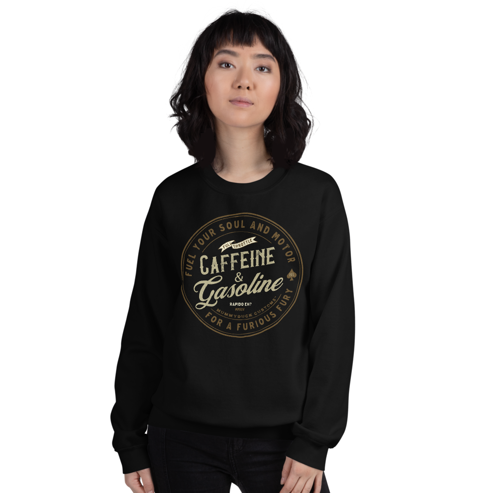 Caffeine & Gasoline Unisex Motorcycle Sweatshirt