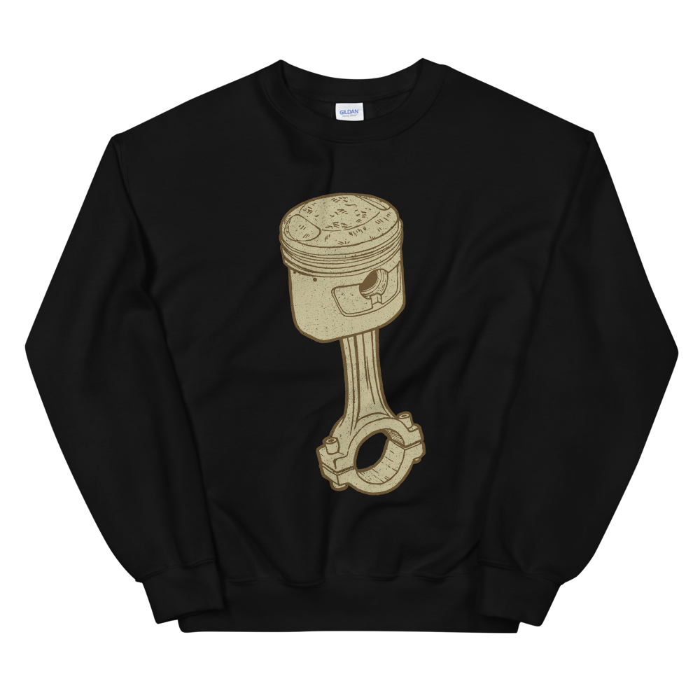 A sturdy and warm Mummyduck Customs Piston Motorcycle Sweatshirt