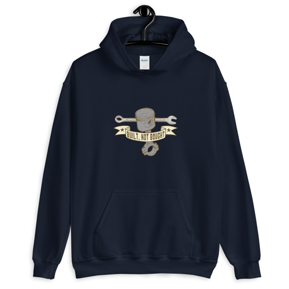 Built, Not Bought Motorcycle Hoodie