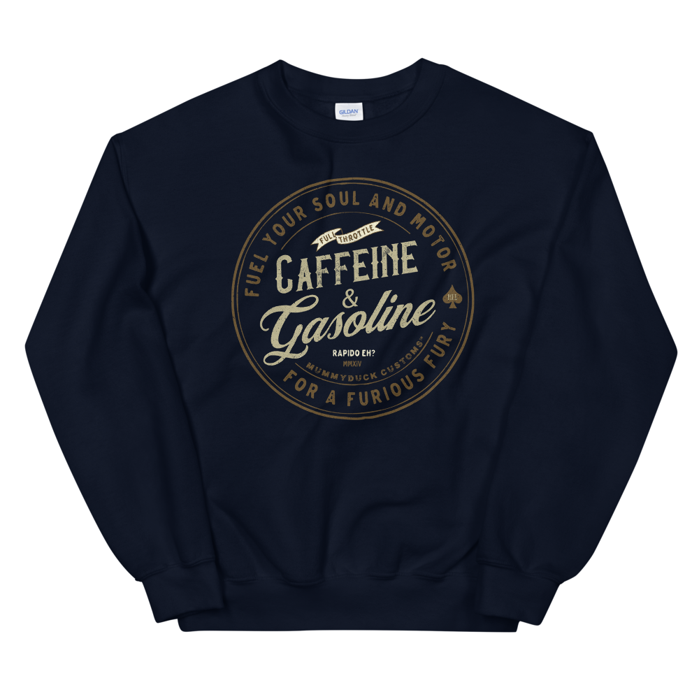 Caffeine & Gasoline Unisex Motorcycle Sweatshirt