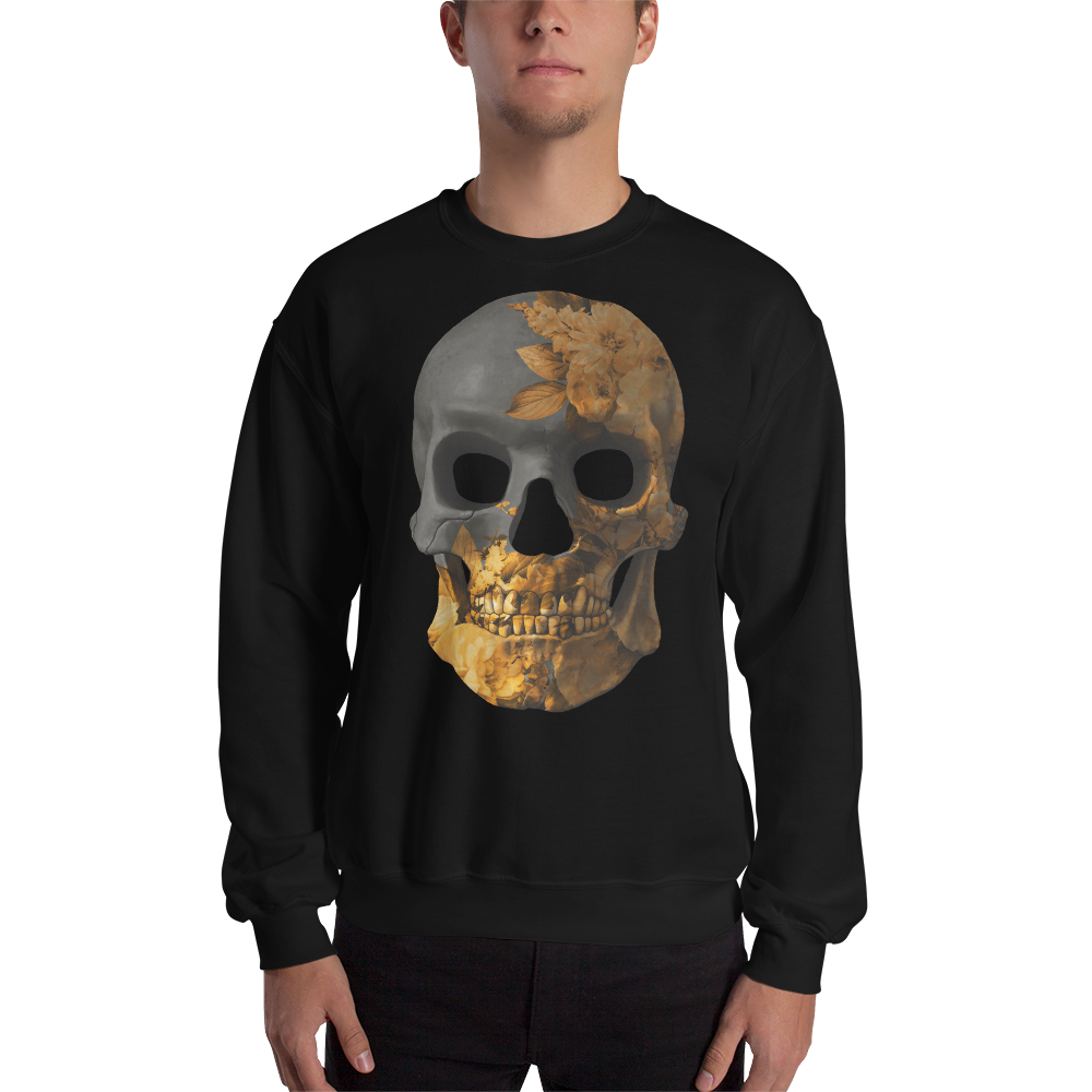 The Flower Skull motorcycle Sweatshirt 041