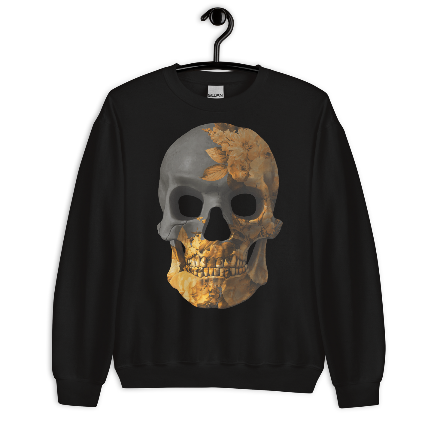 The Flower Skull motorcycle Sweatshirt 041