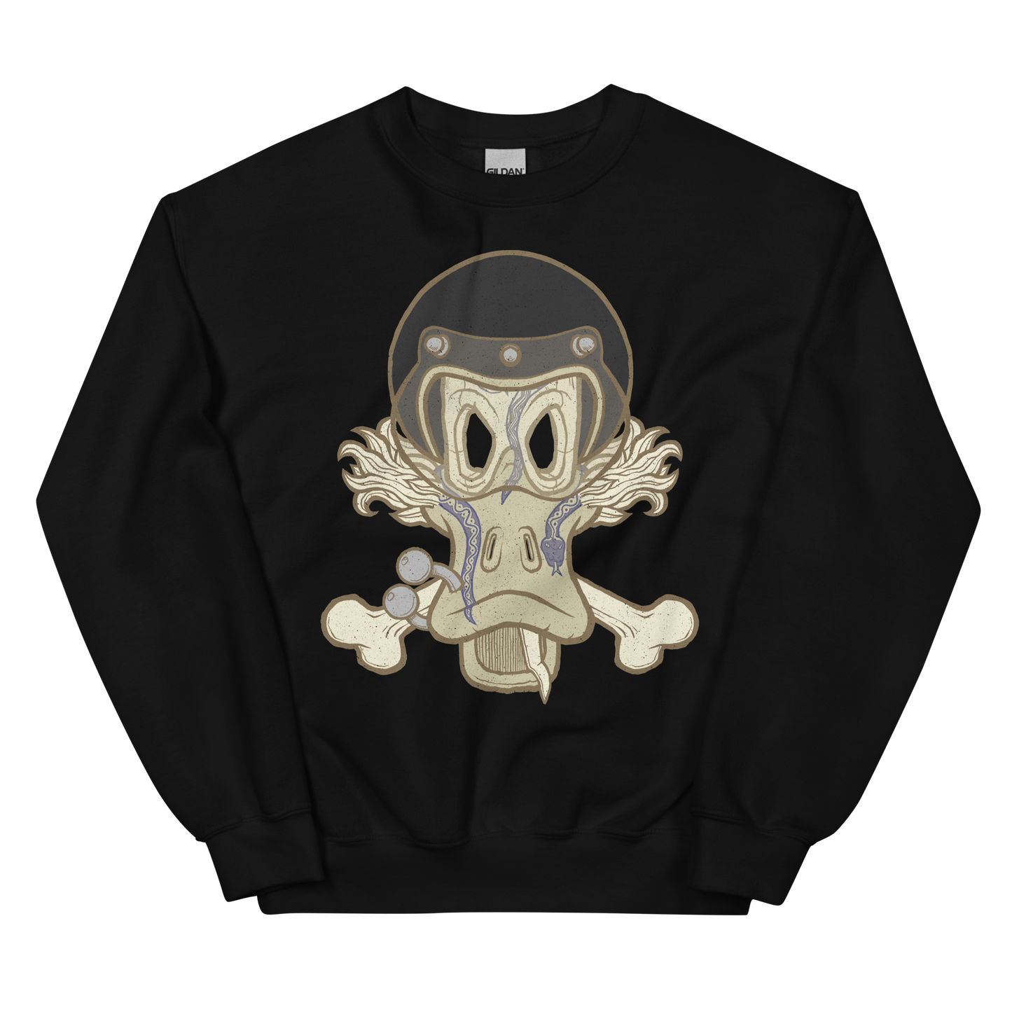 No 002 Wierd Duck Skull collection sweatshirt