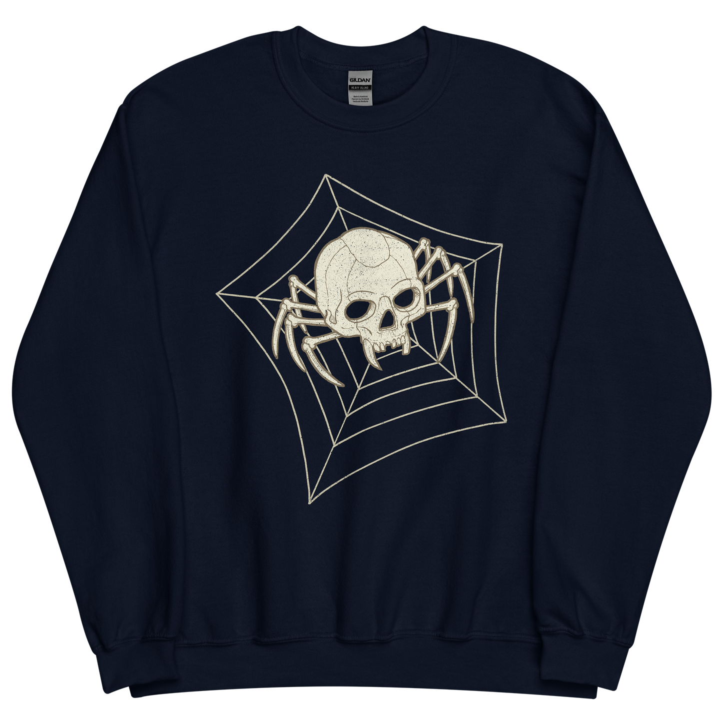 Spider Skull Motorcycle Sweatshirt