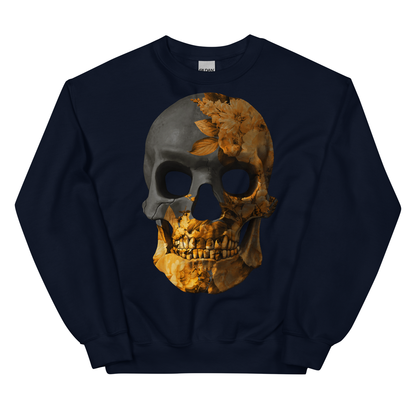 The Flower Skull motorcycle Sweatshirt 041