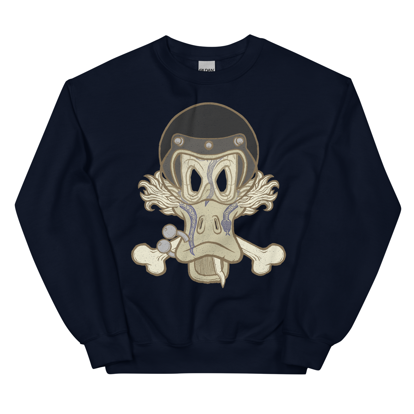 No 002 Wierd Duck Skull collection sweatshirt