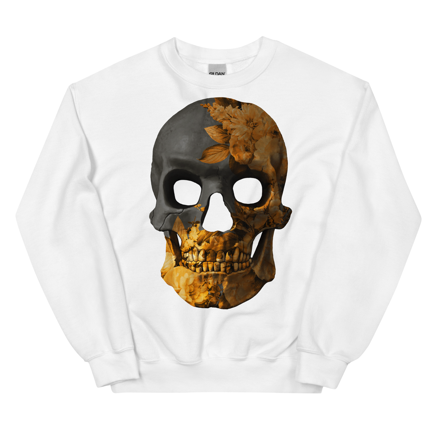 The Flower Skull motorcycle Sweatshirt 041