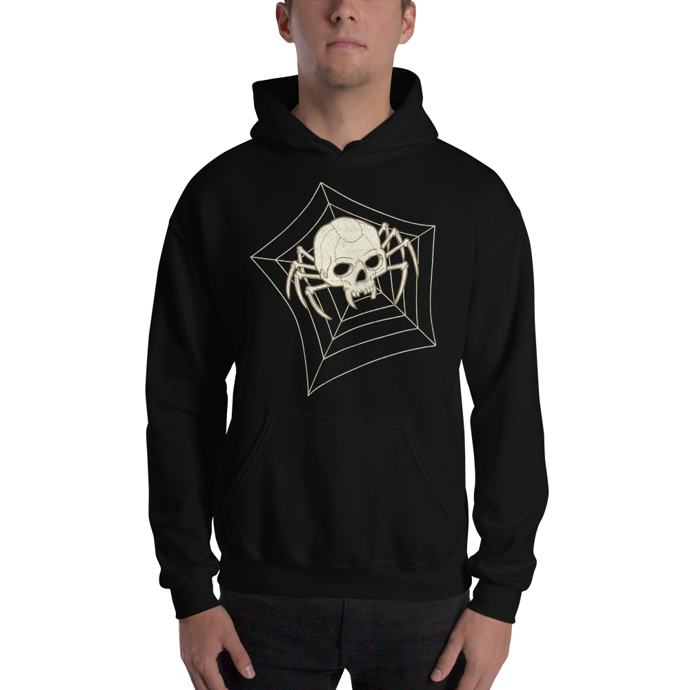 Spider Skull Motorcycle Hoodie