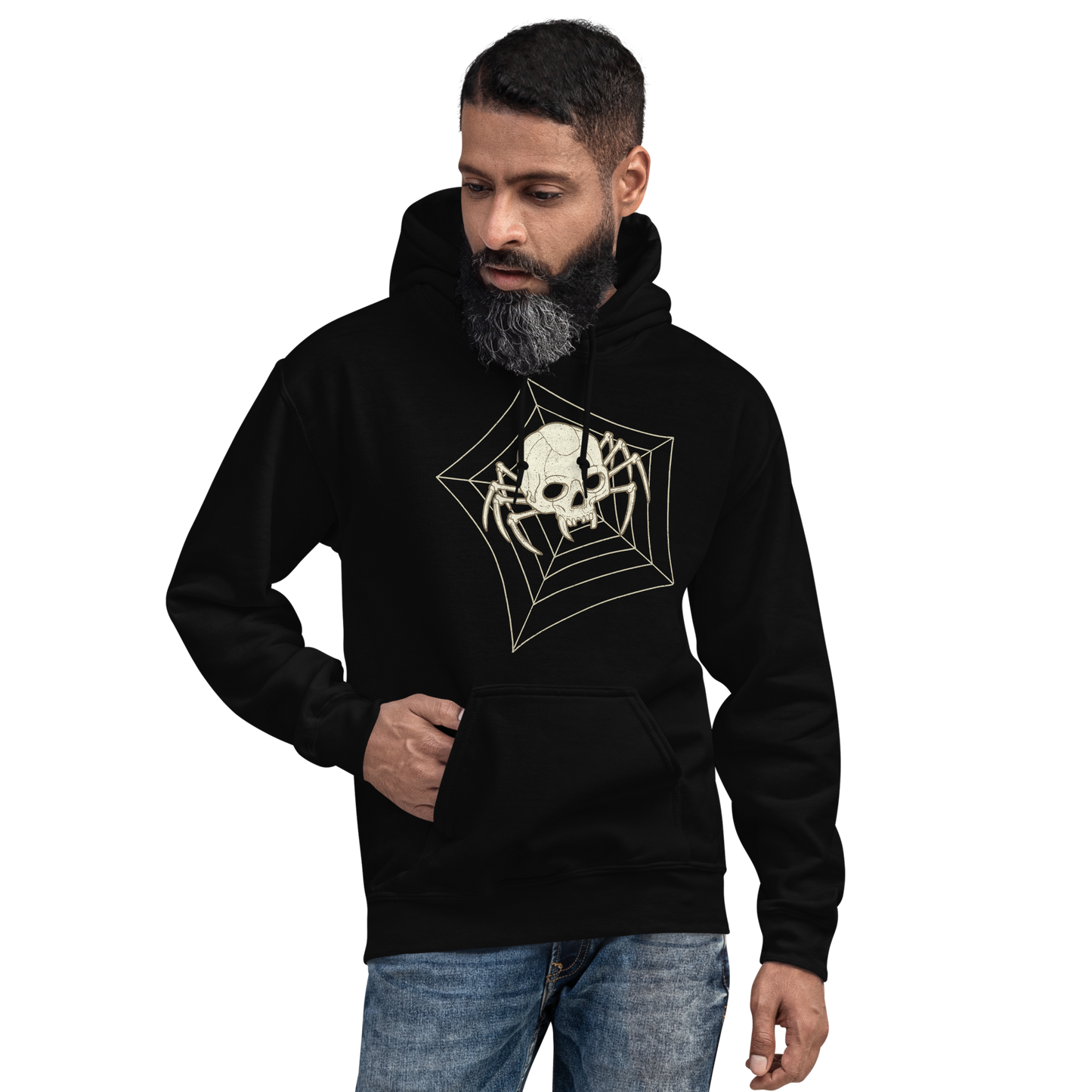 Spider Skull Motorcycle Hoodie