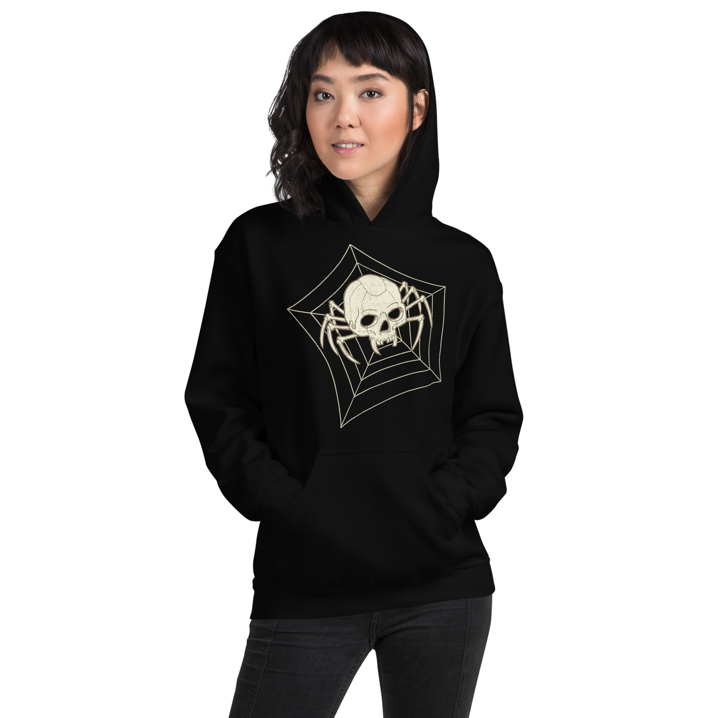 Spider Skull Motorcycle Hoodie