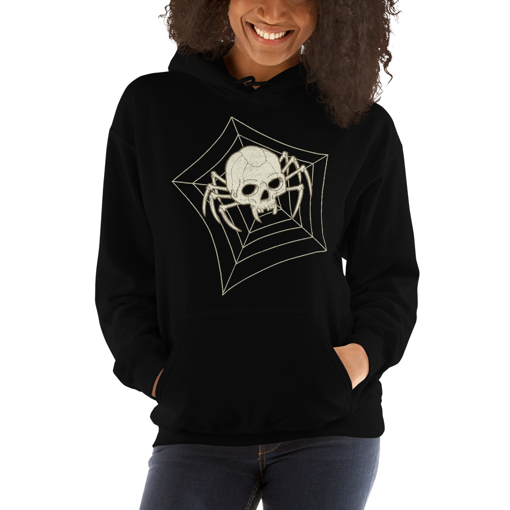 Spider Skull Motorcycle Hoodie