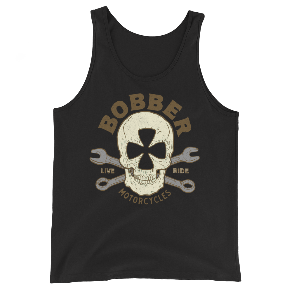 Bobber maltese Skull Unisex Tank Top
