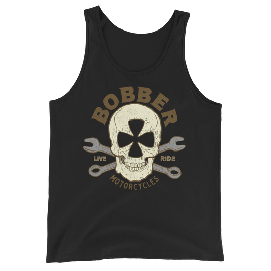 Bobber maltese Skull Unisex Tank Top