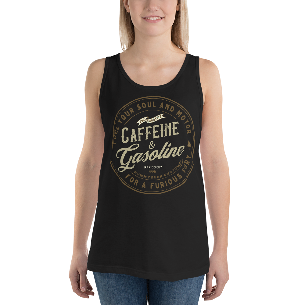 Caffeine & Gasoline Unisex Tank Top