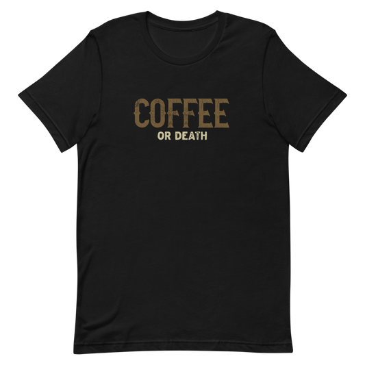 Coffee or Death Motorcycle T-Shirt