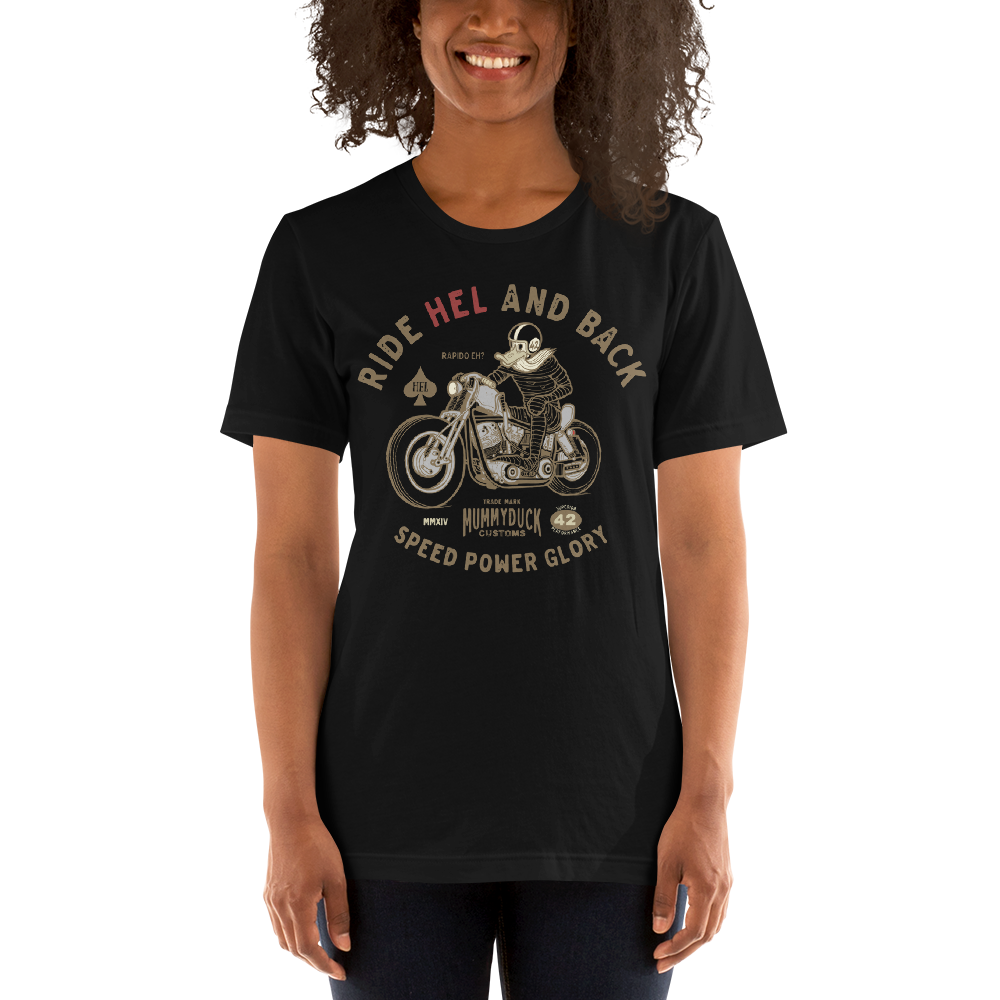 HEL and back motorcycle t-shirt
