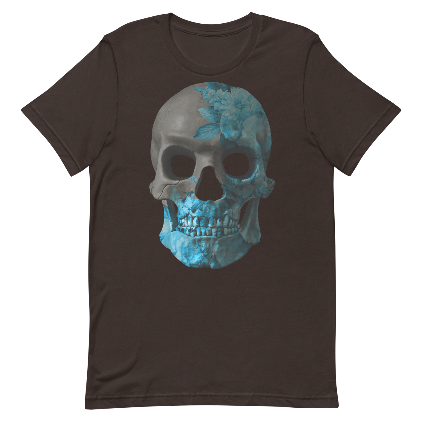 The Flower Skull motorcycle t-shirt 050