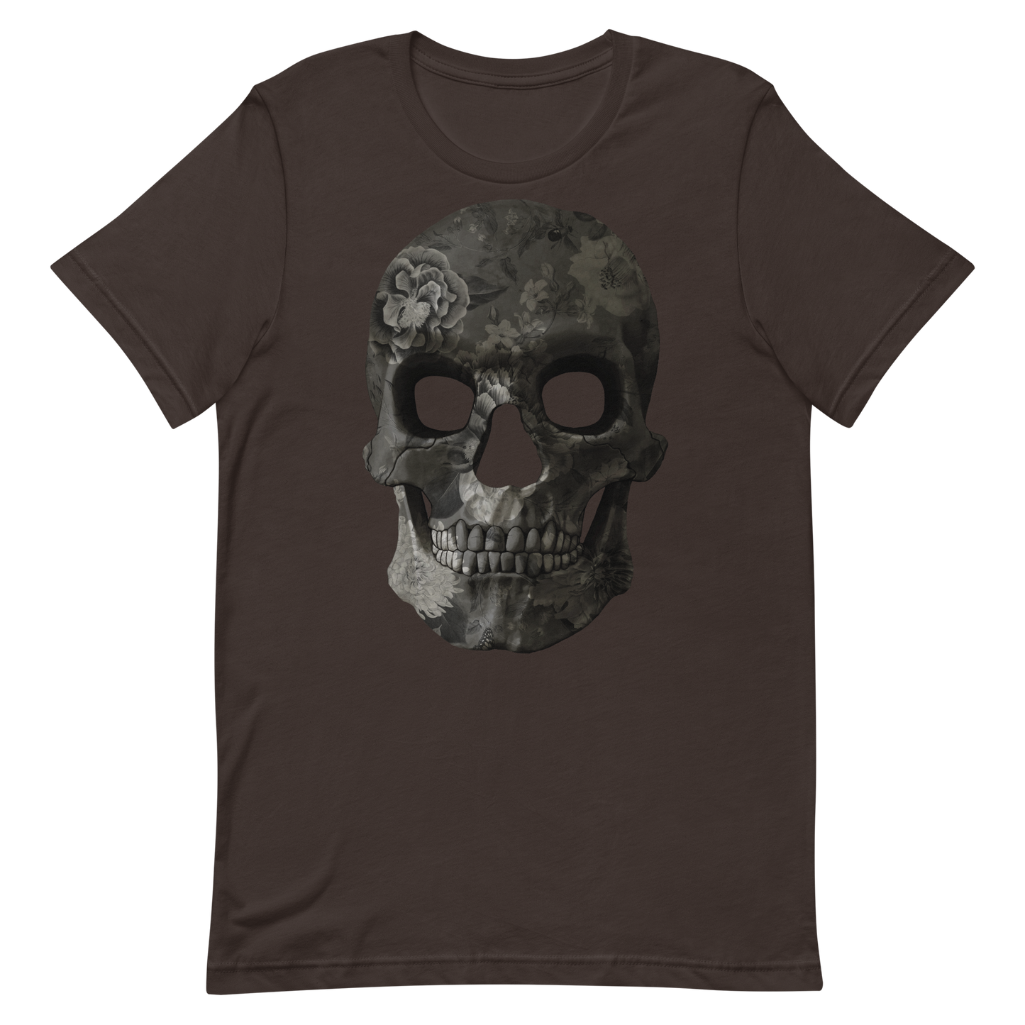 The Flower Skull motorcycle t-shirt 033