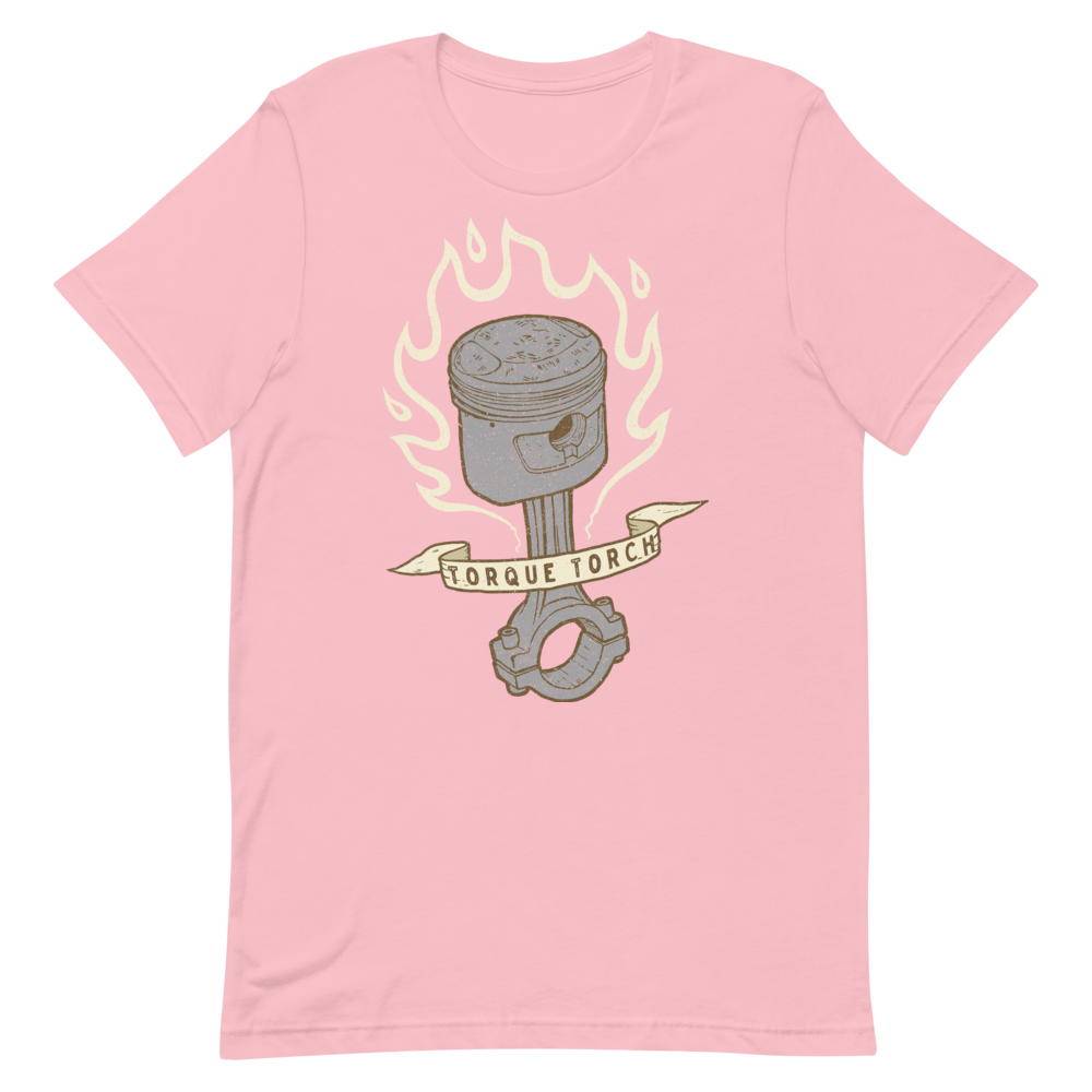 Flaming Piston Motorcycle T-Shirt