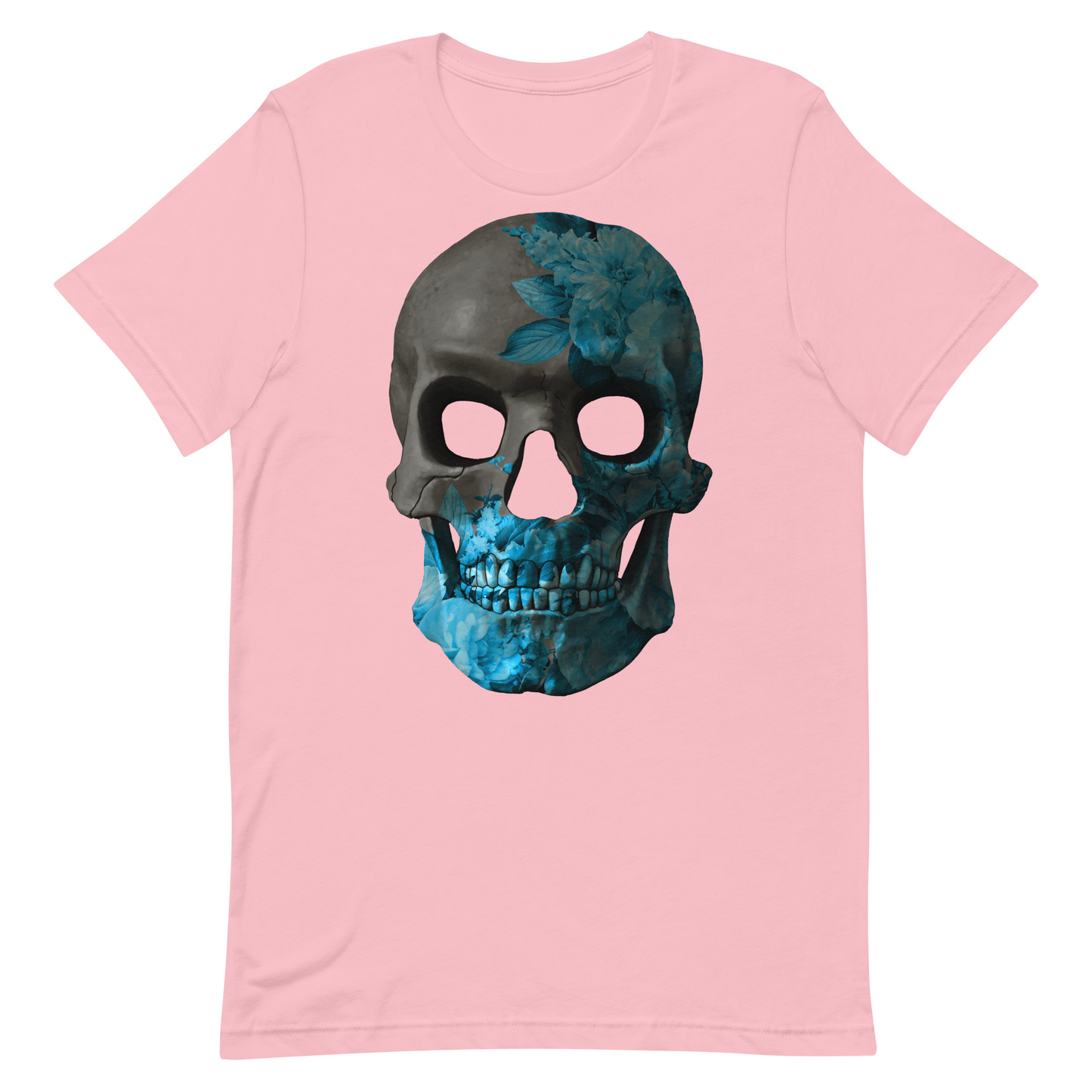 The Flower Skull motorcycle t-shirt 050