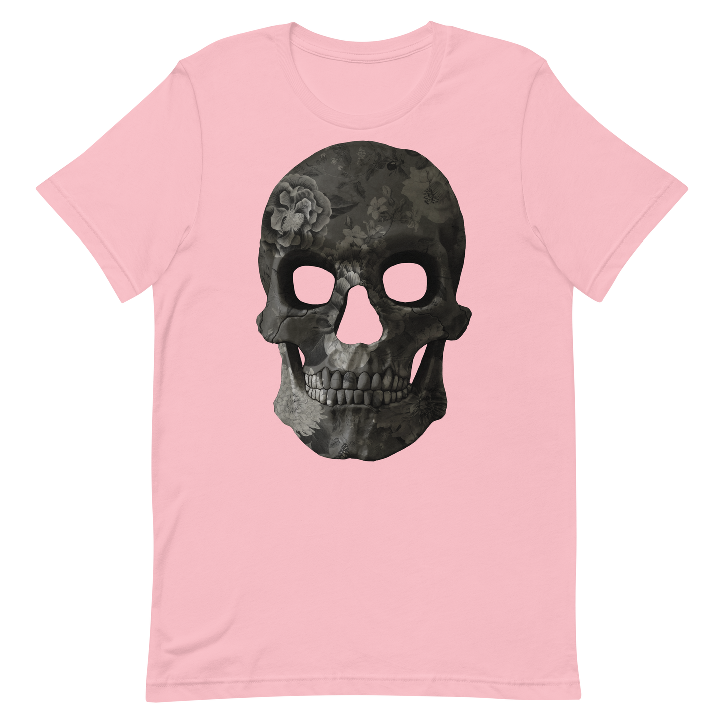 The Flower Skull motorcycle t-shirt 033