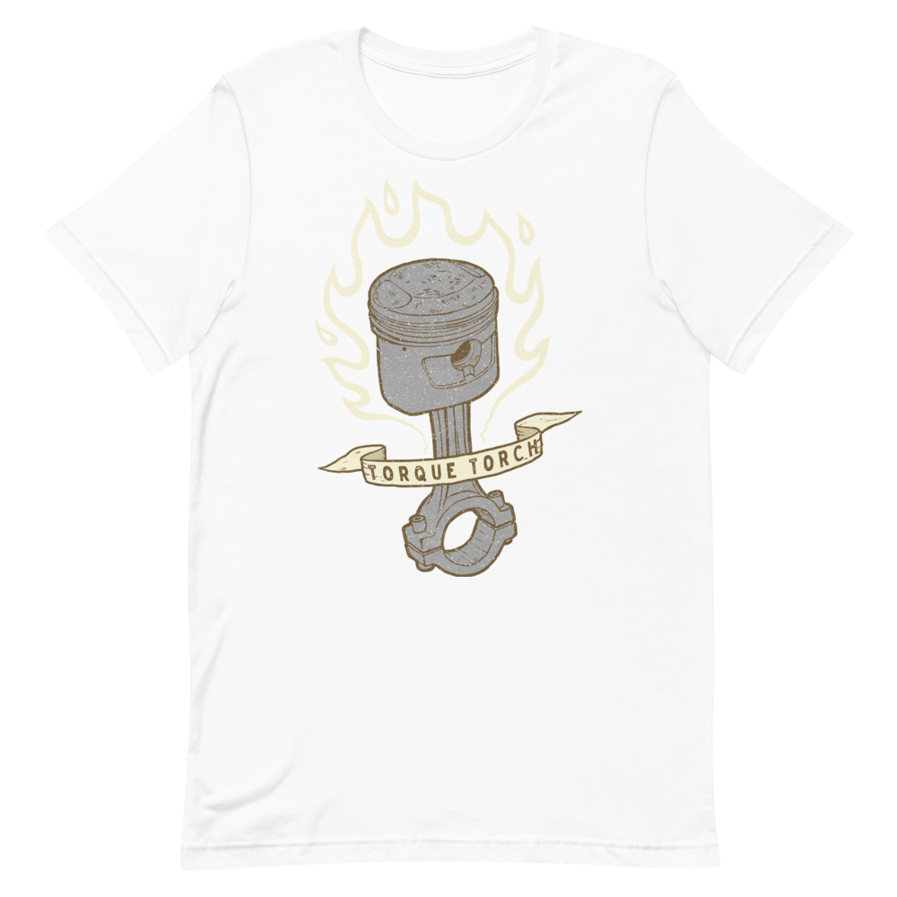 Flaming Piston Motorcycle T-Shirt