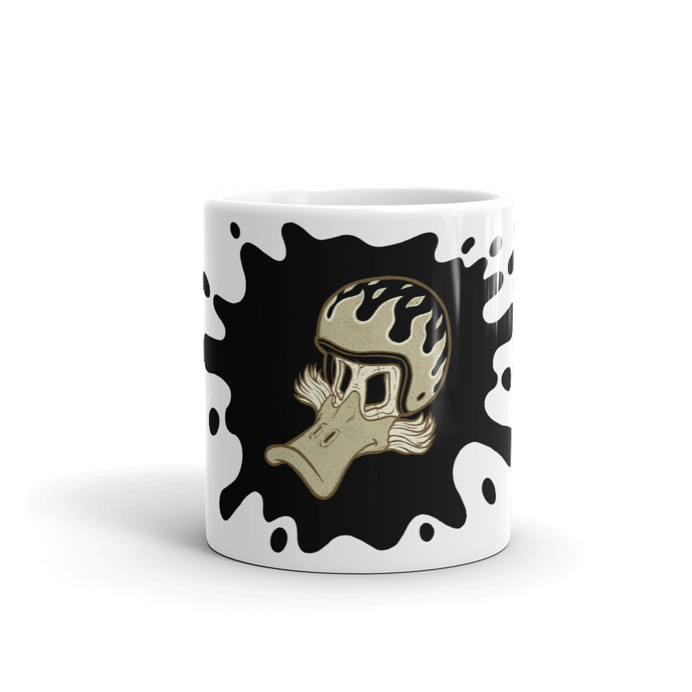 Duck Flaming Helmet Mug