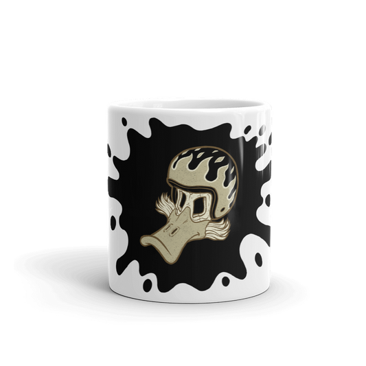 Duck Flaming Helmet Mug