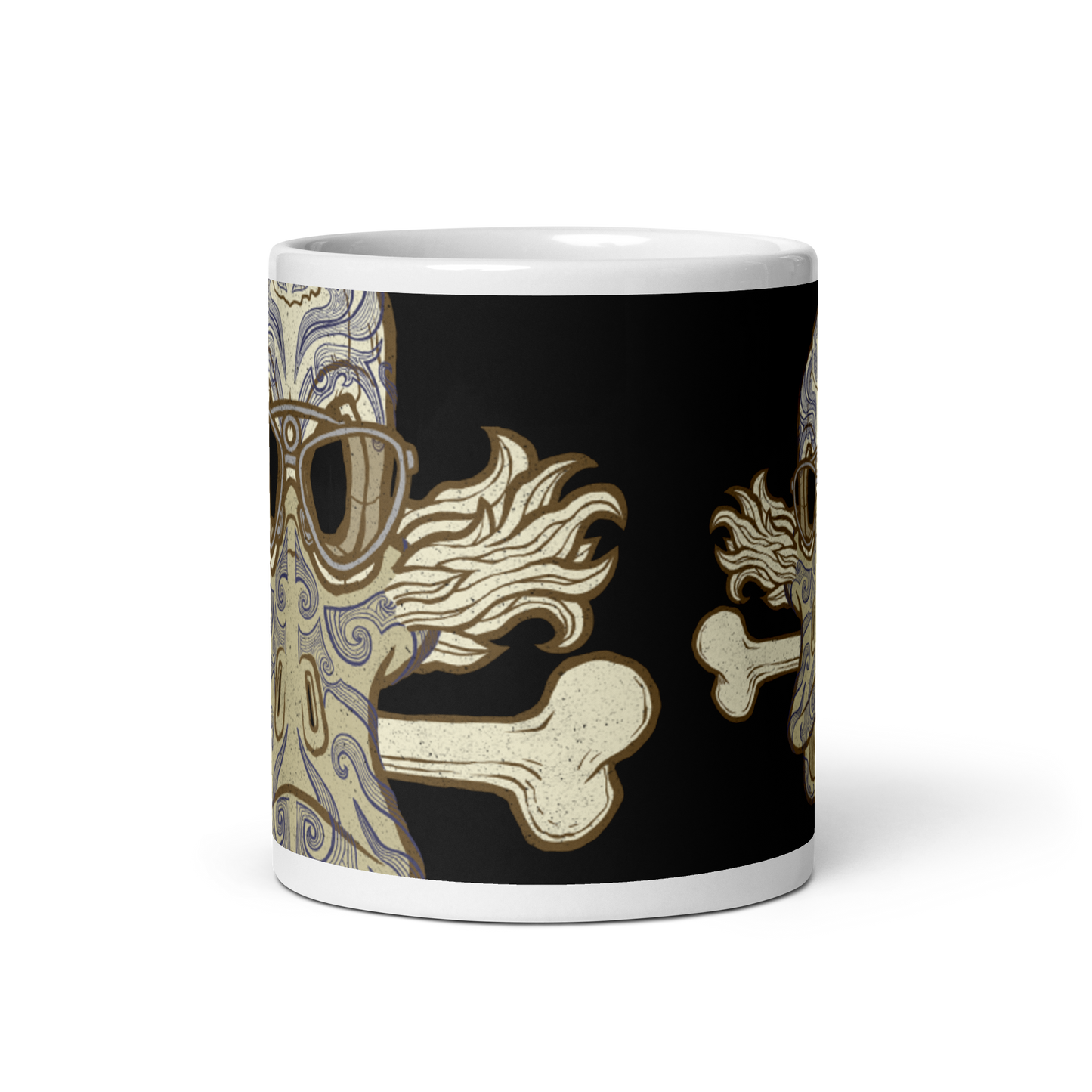 No 001 Wierd Duck Skull collection mug