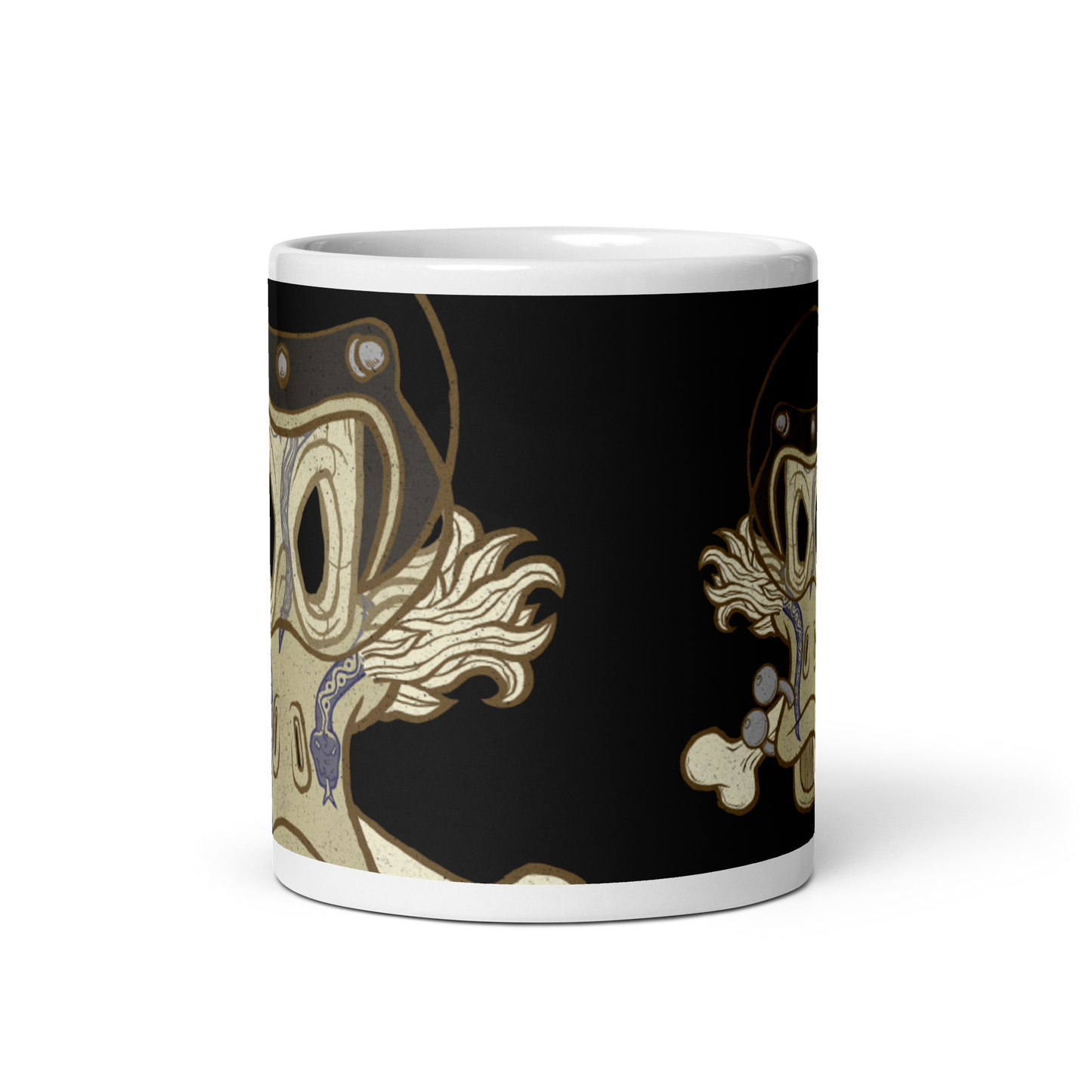 No 002 Wierd Duck Skull collection mug