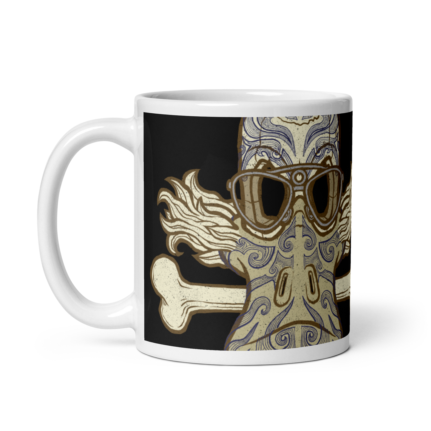 No 001 Wierd Duck Skull collection mug