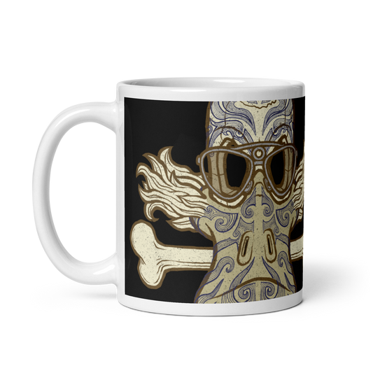 No 001 Wierd Duck Skull collection mug